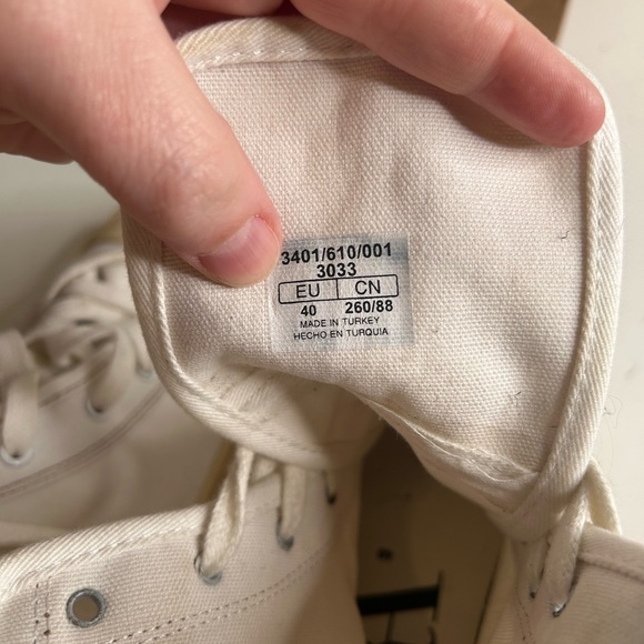 Zara size 9.5 Hi Top Sneakers - Picture 9 of 12